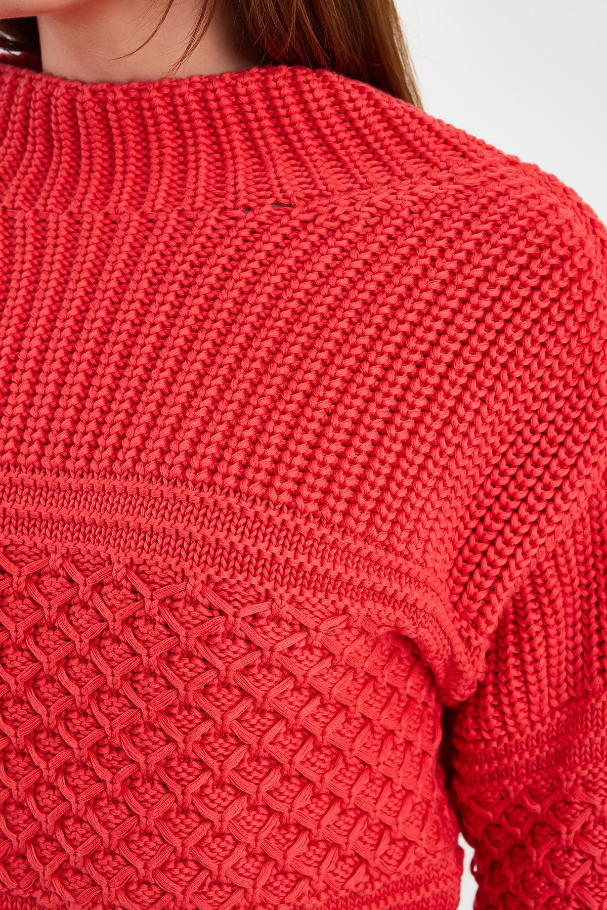 Red Cotton Pullover