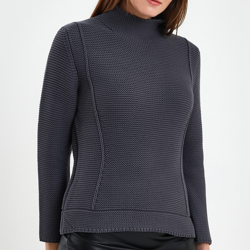 Anthracite Turtleneck Pullover