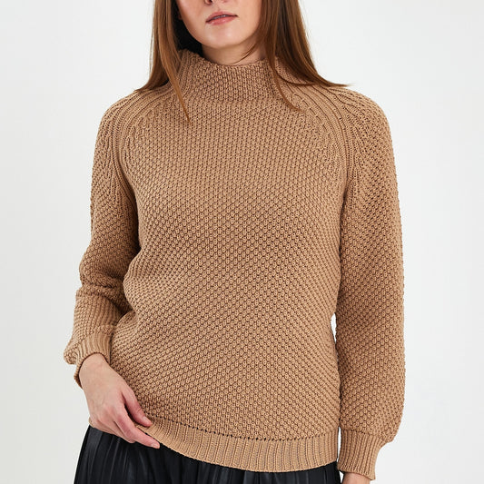 Camel Long Sleeve Pullover