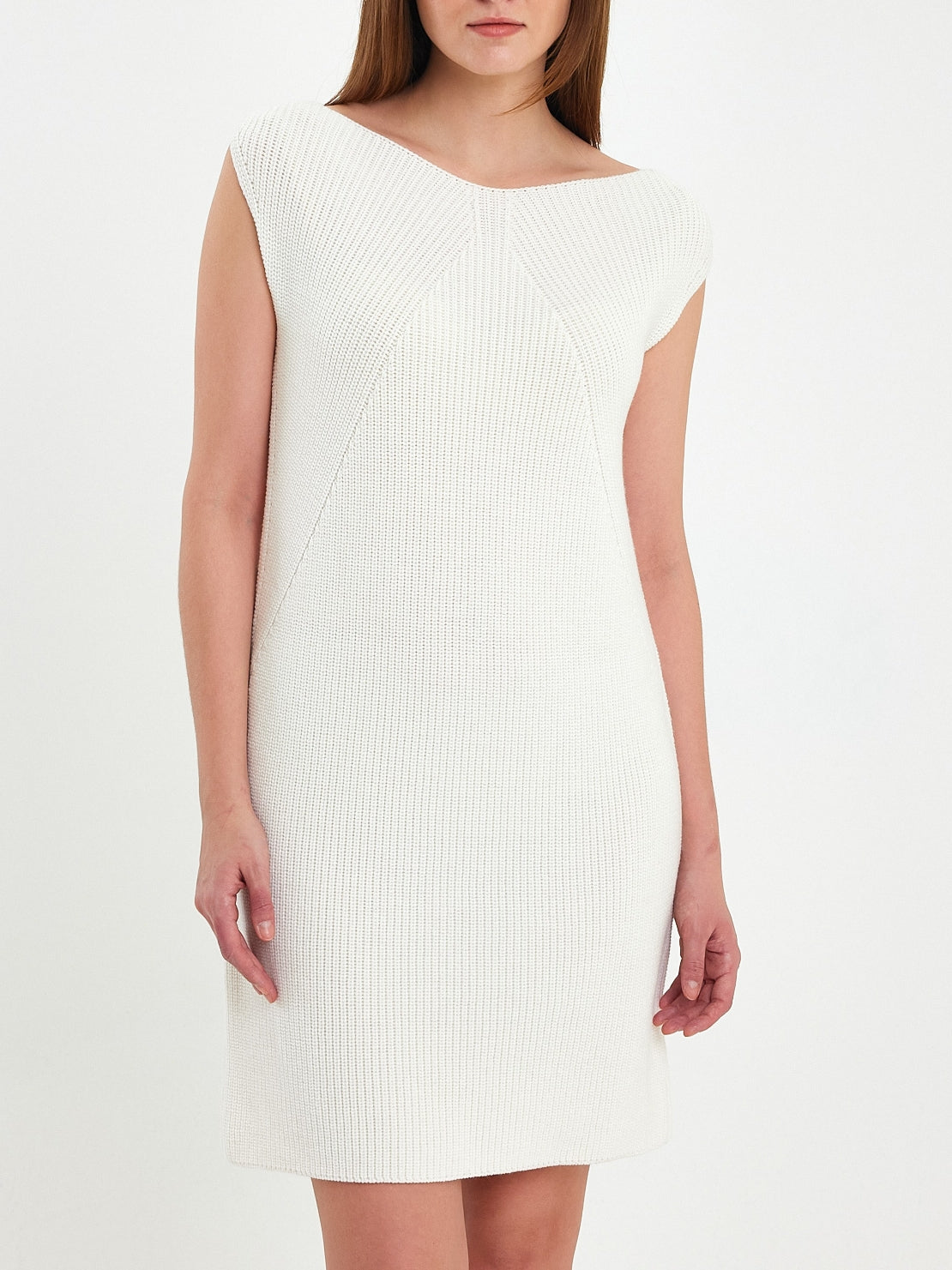 Ecru Wool Dress