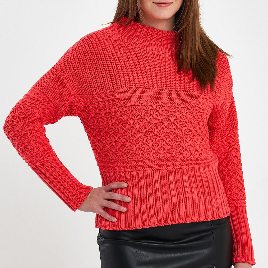 Red Cotton Pullover