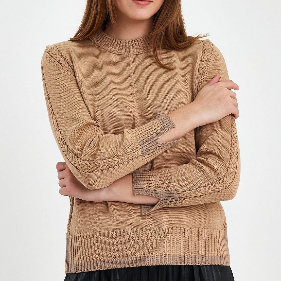 Camel Long Sleeve Pullover