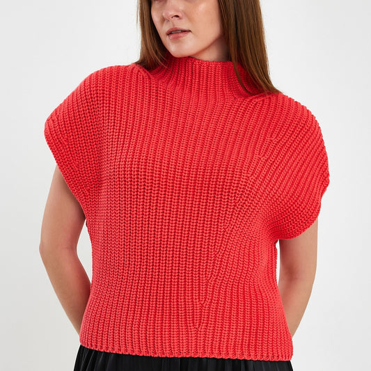 Red Short Sleeve Pullover