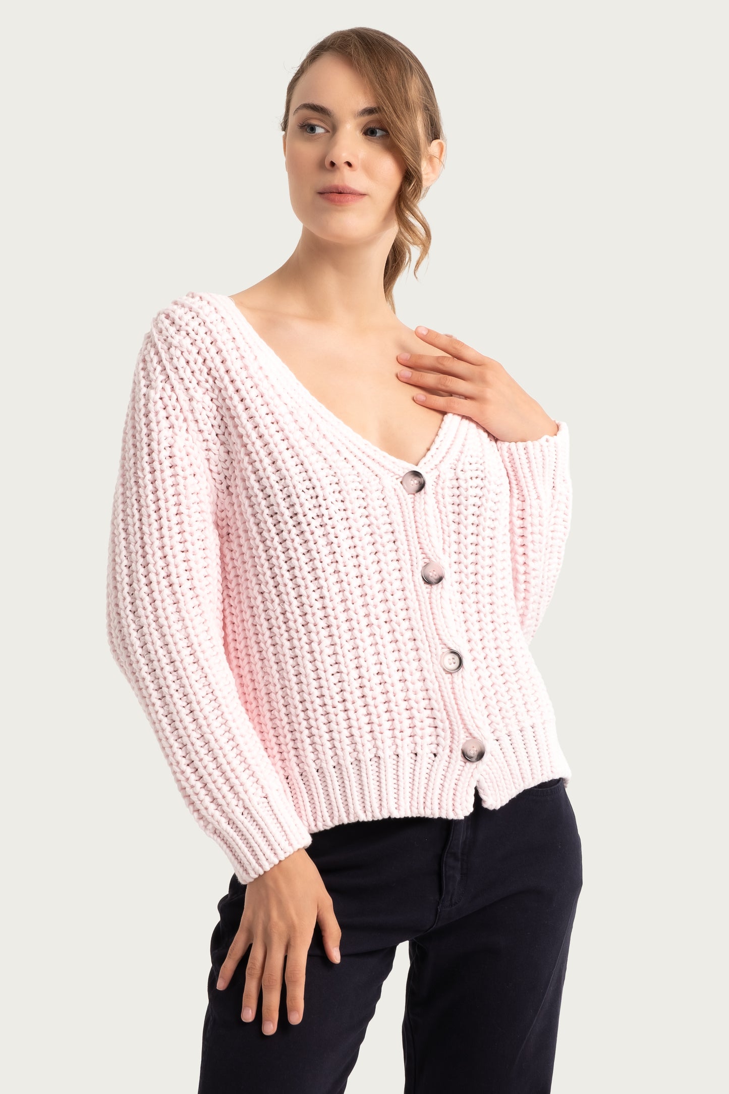 Pink Cardigan